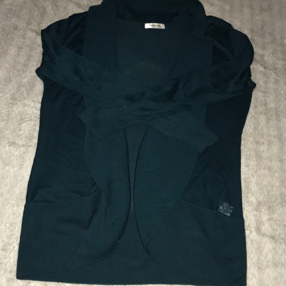Dark teal cardigan